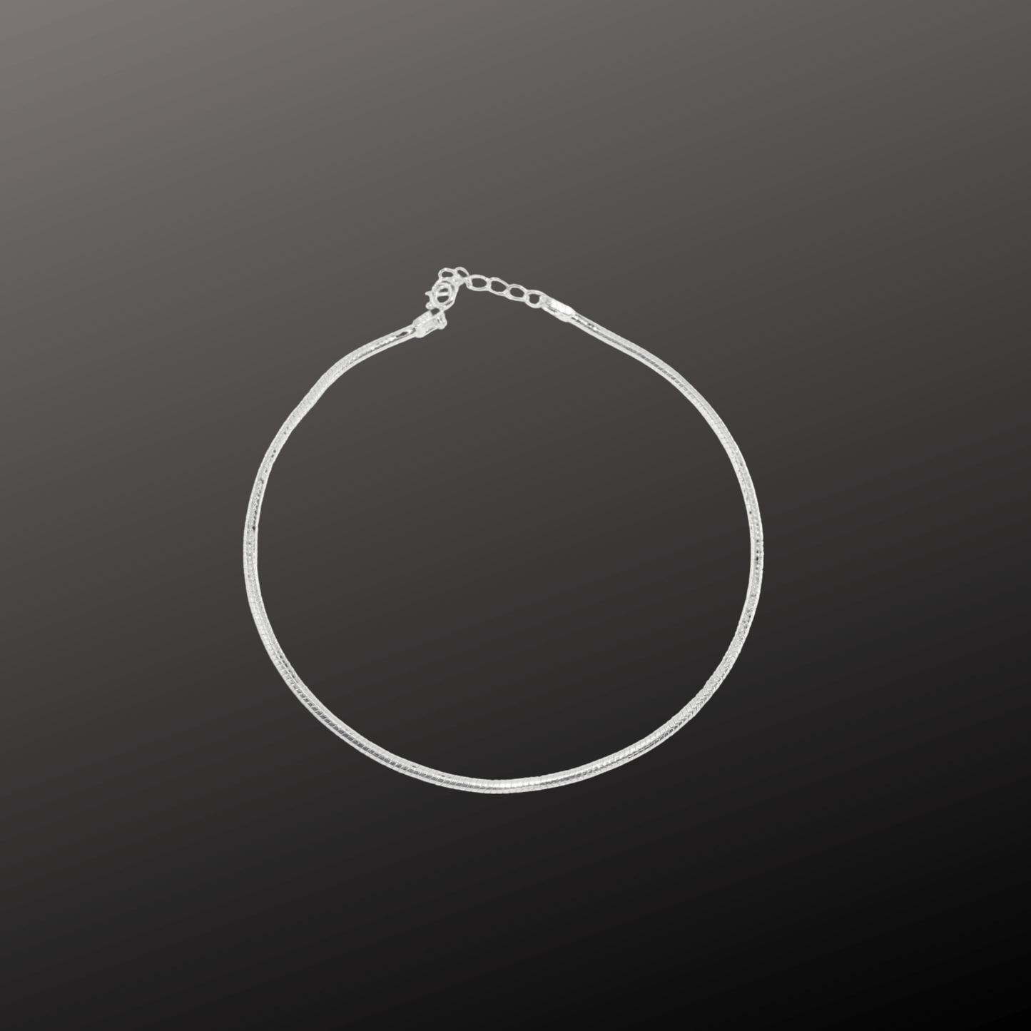 925 Silver Sleek Silver Chain Anklet