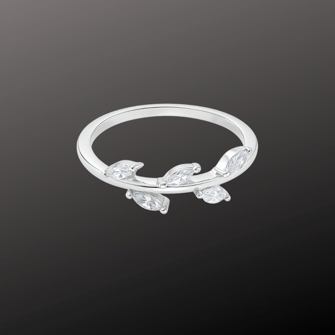 Marquise Leaf 925 Ring