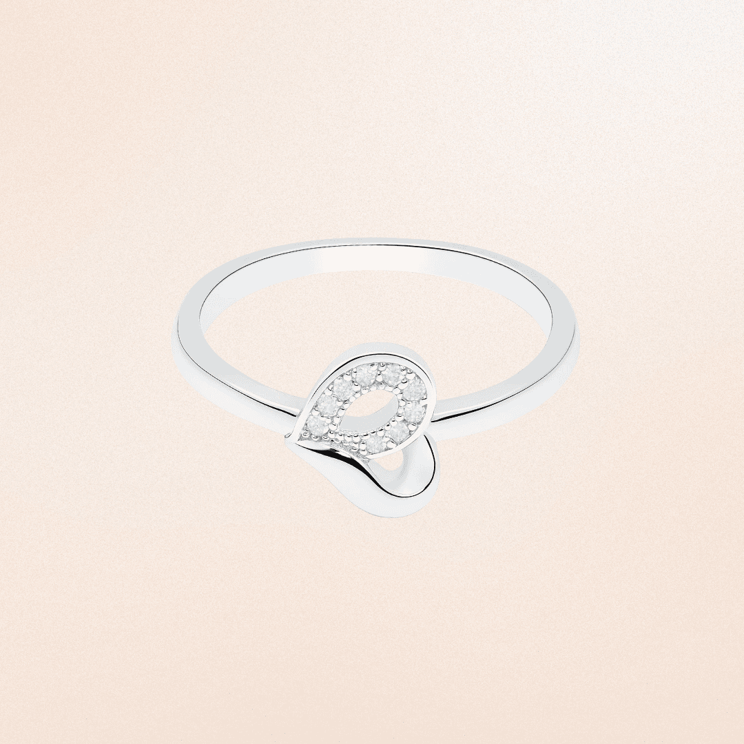 Elegant Leaf Silver Ring