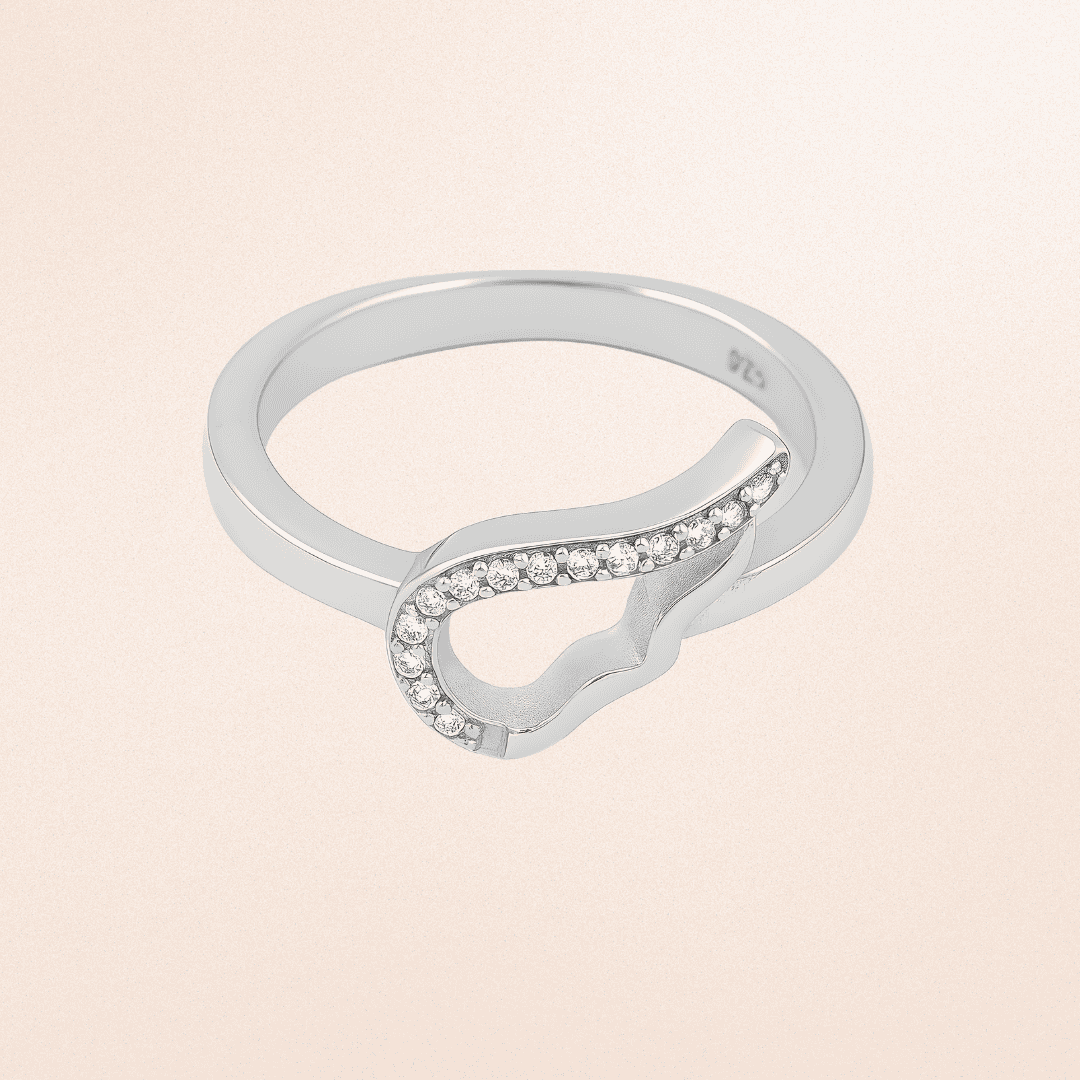 Elegant Wave Silver Ring