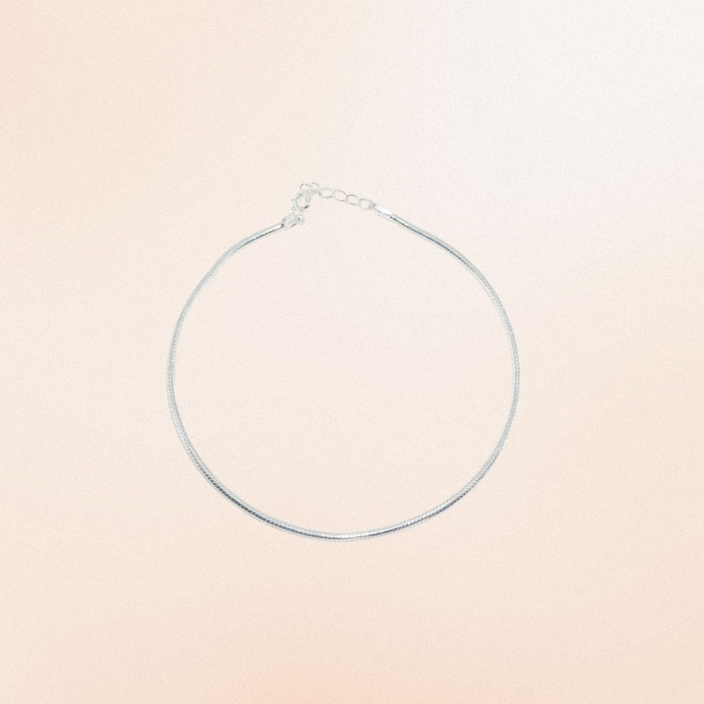 925 Silver Tubular Anklet