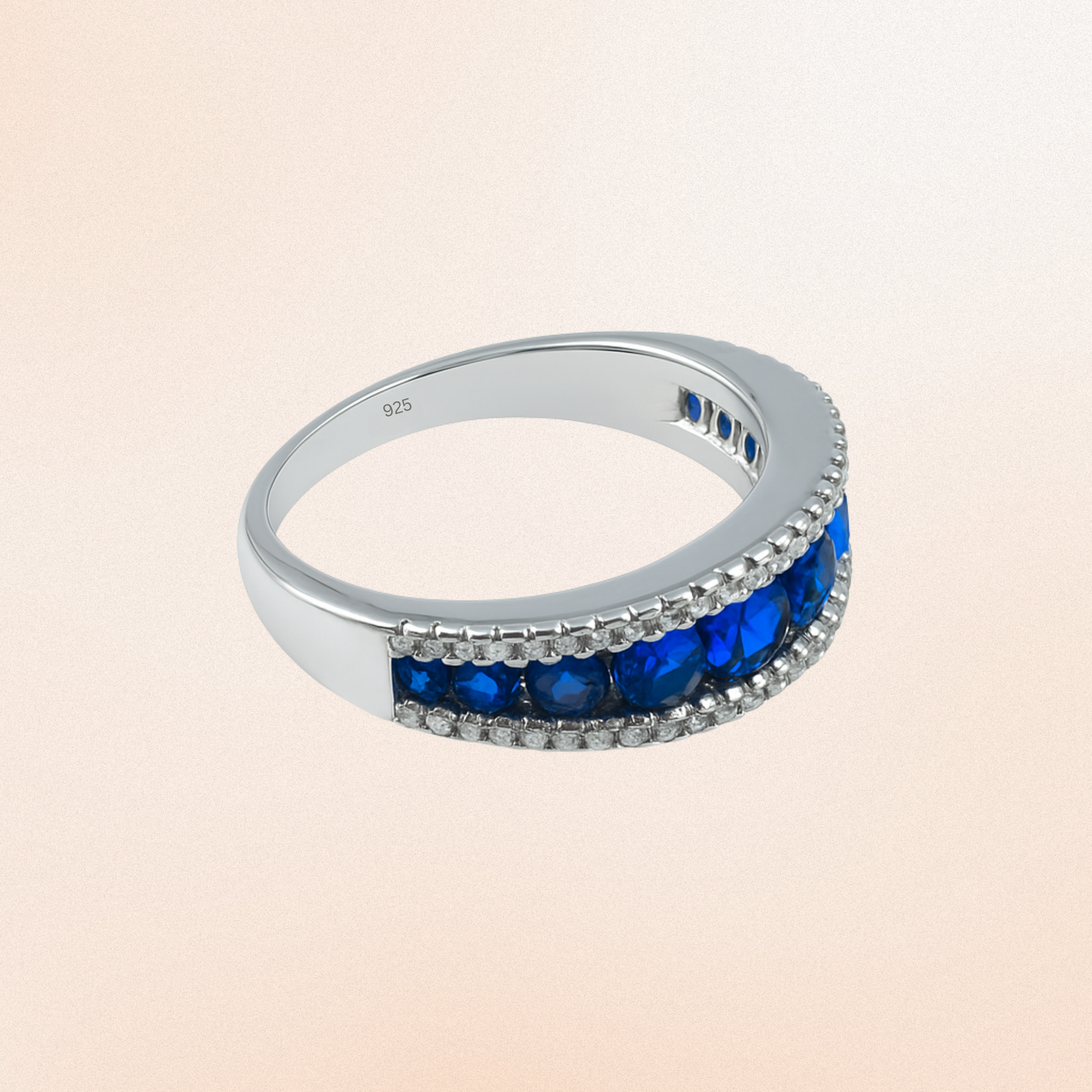 Blue Stone Silver Ring