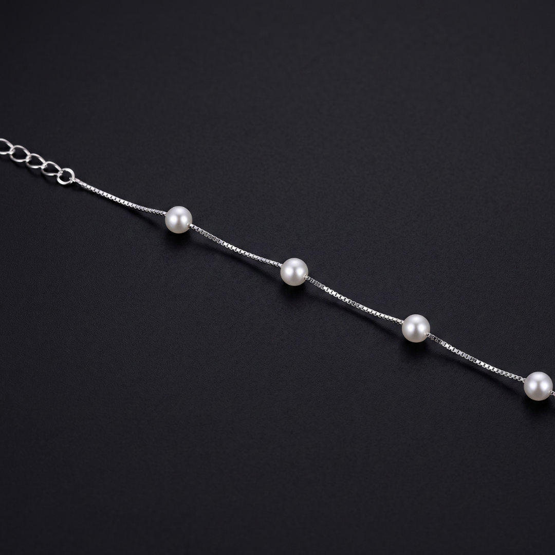 Pearl Station 925 Silver Bracelet