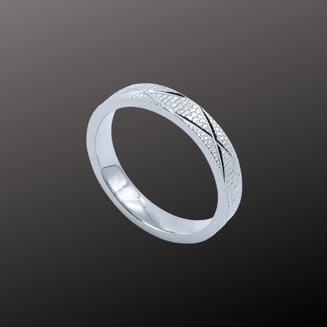 Textured Twist Band Ring