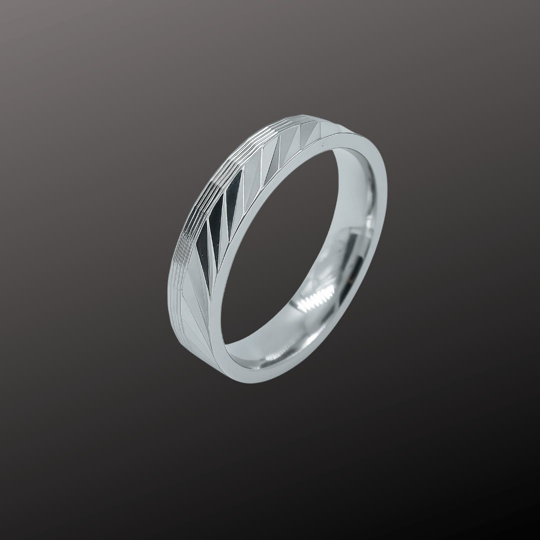 Chevron Cut Band Ring