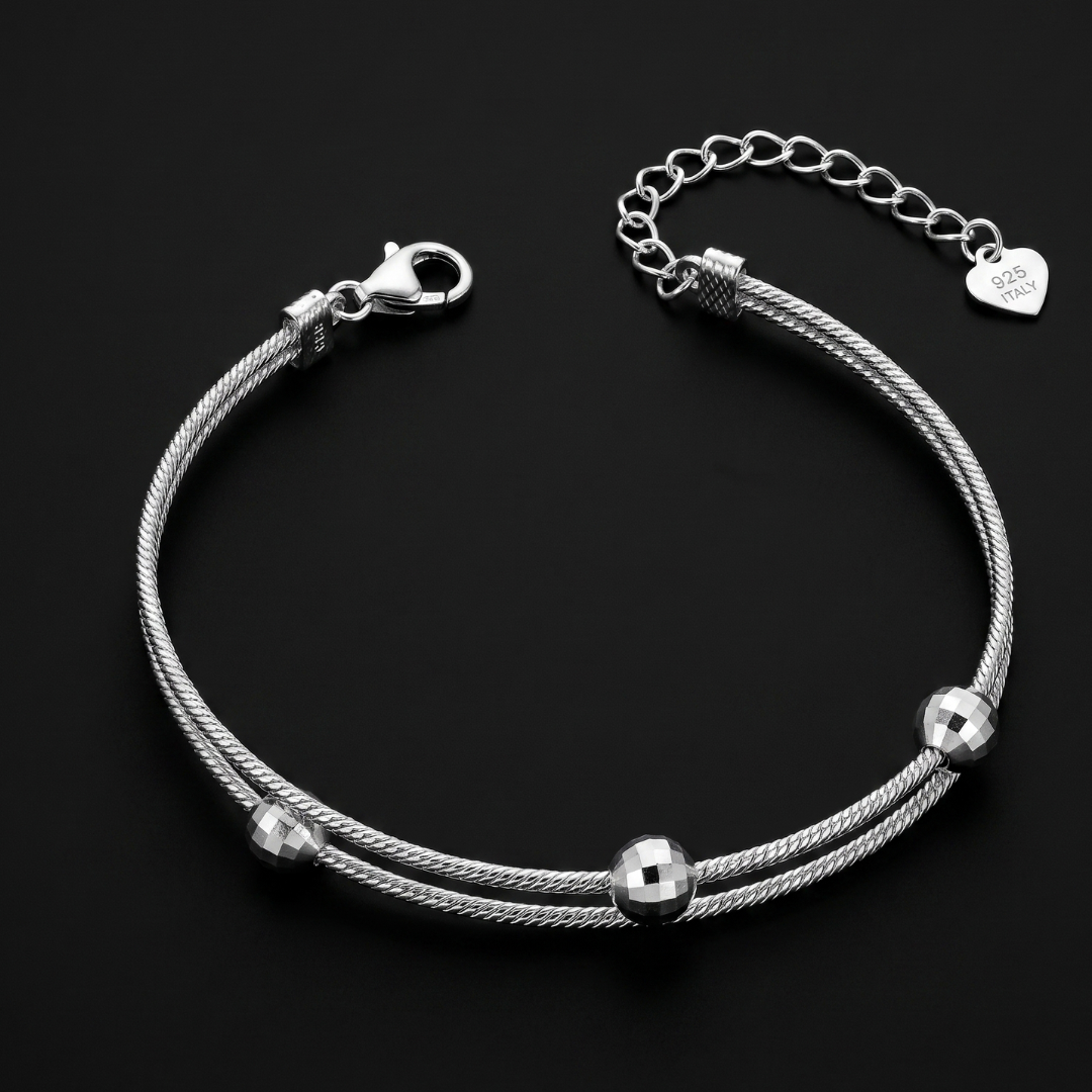 Double Layer Bead Bracelet