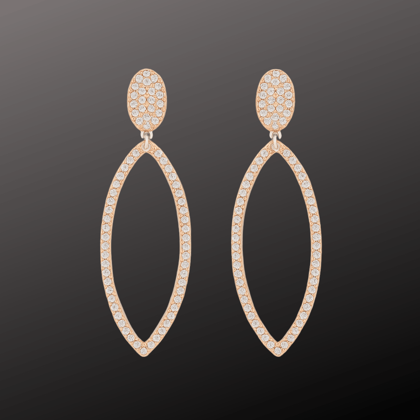 925 Silver Marquise Drop Earring