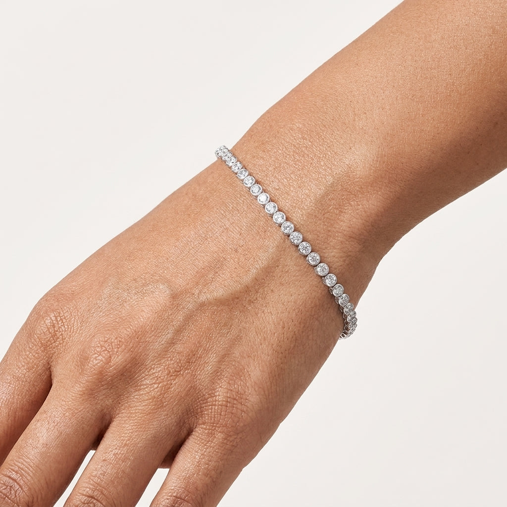 925 Silver Premium Sparkle CZ Bracelet