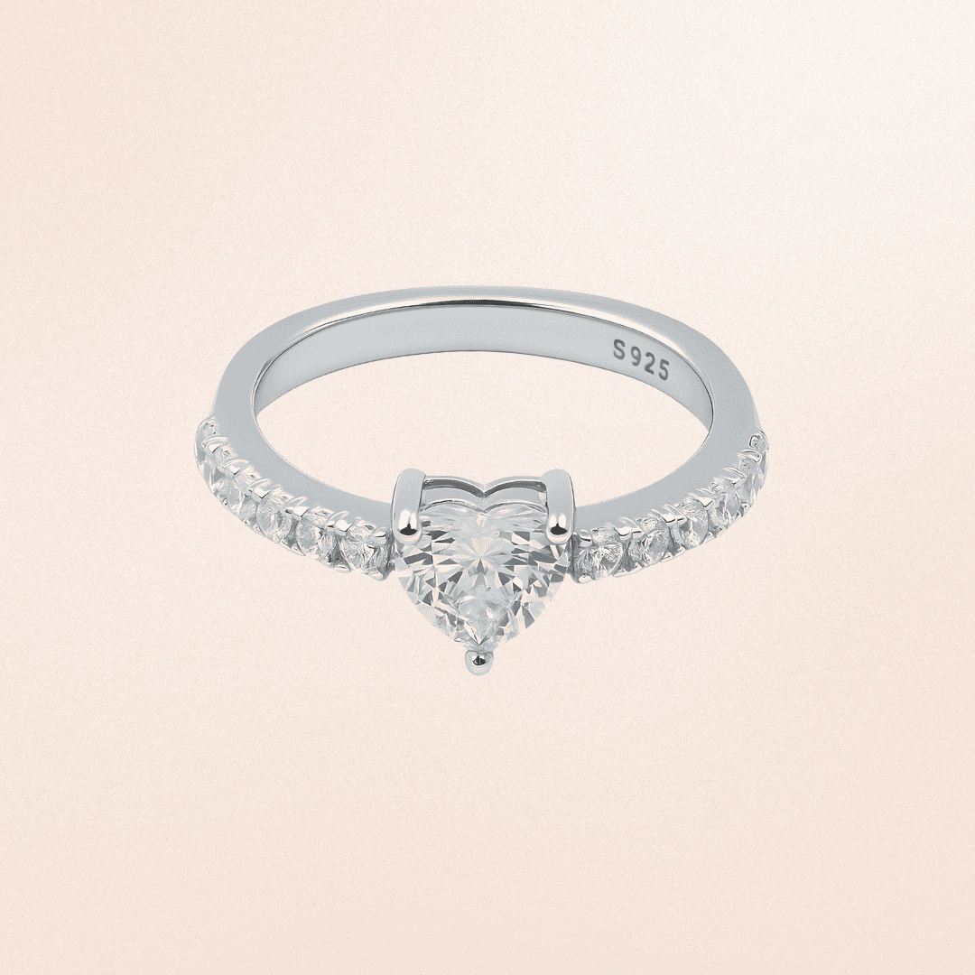 Silver Heart Promise Ring