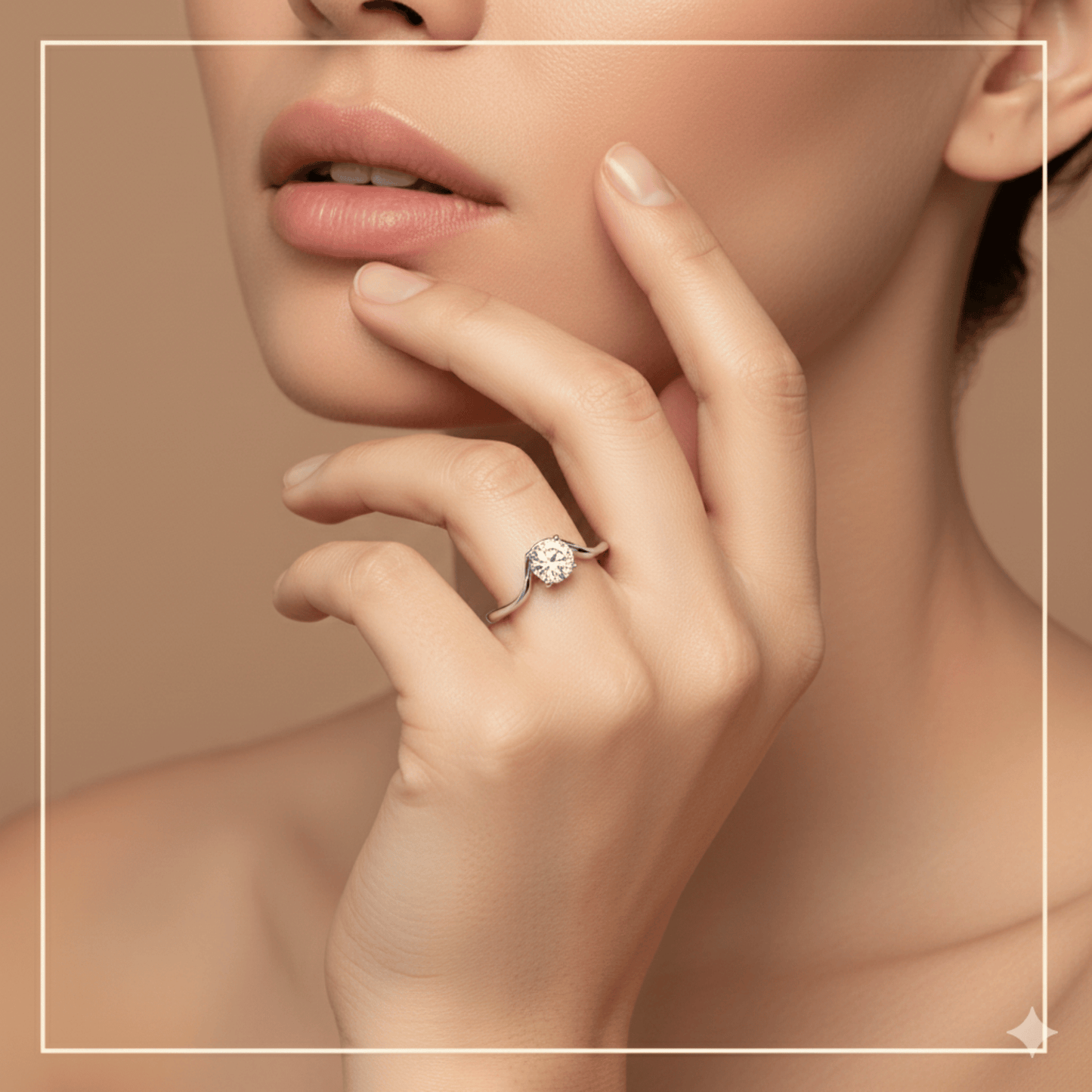 925 Sterling Silver Wave CZ Diamond Ring