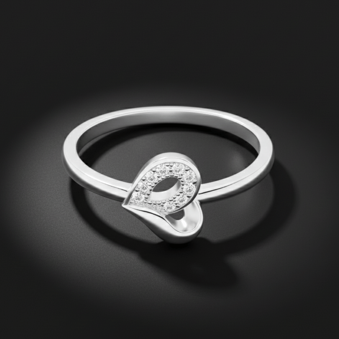 Elegant Leaf Silver Ring