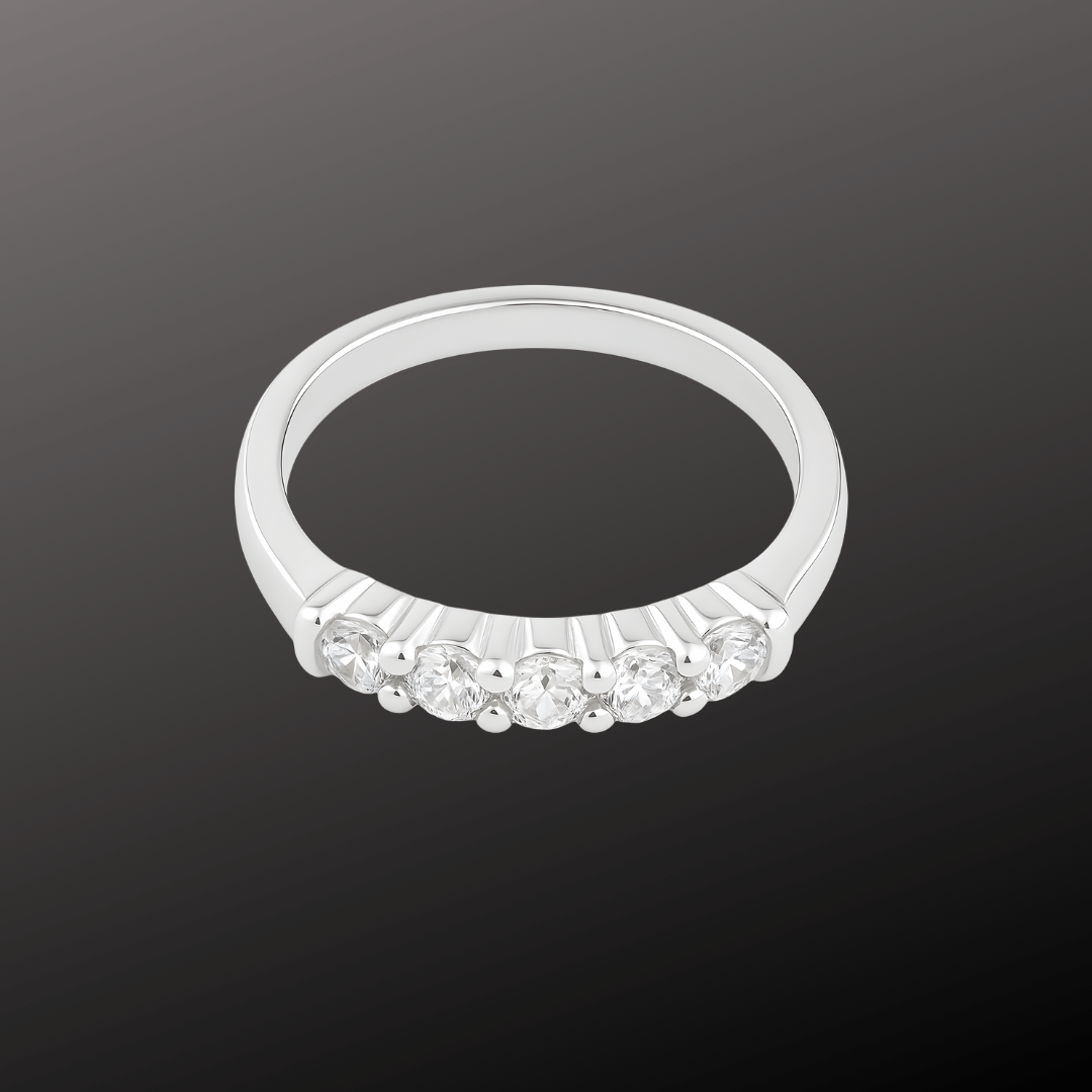 925 Silver Five Stone Ring