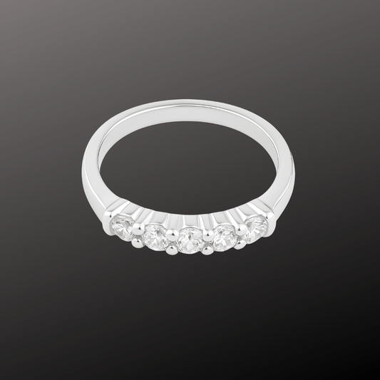 925 Silver Five Stone Ring