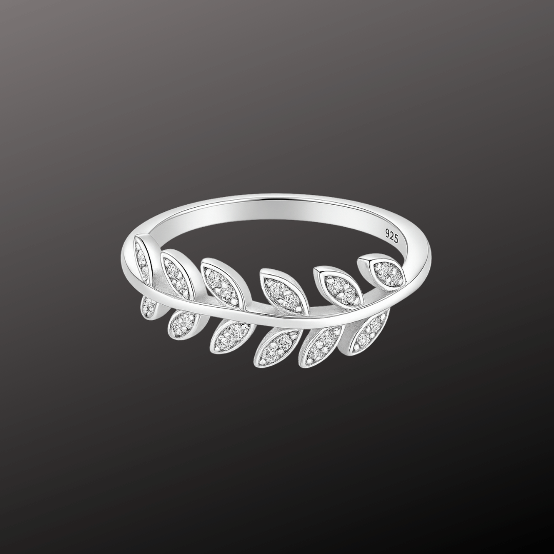 Sterling Silver Leaf Ring