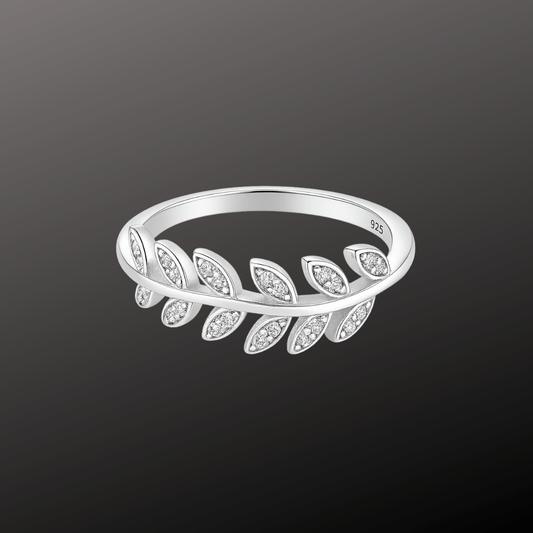 Sterling Silver Leaf Ring