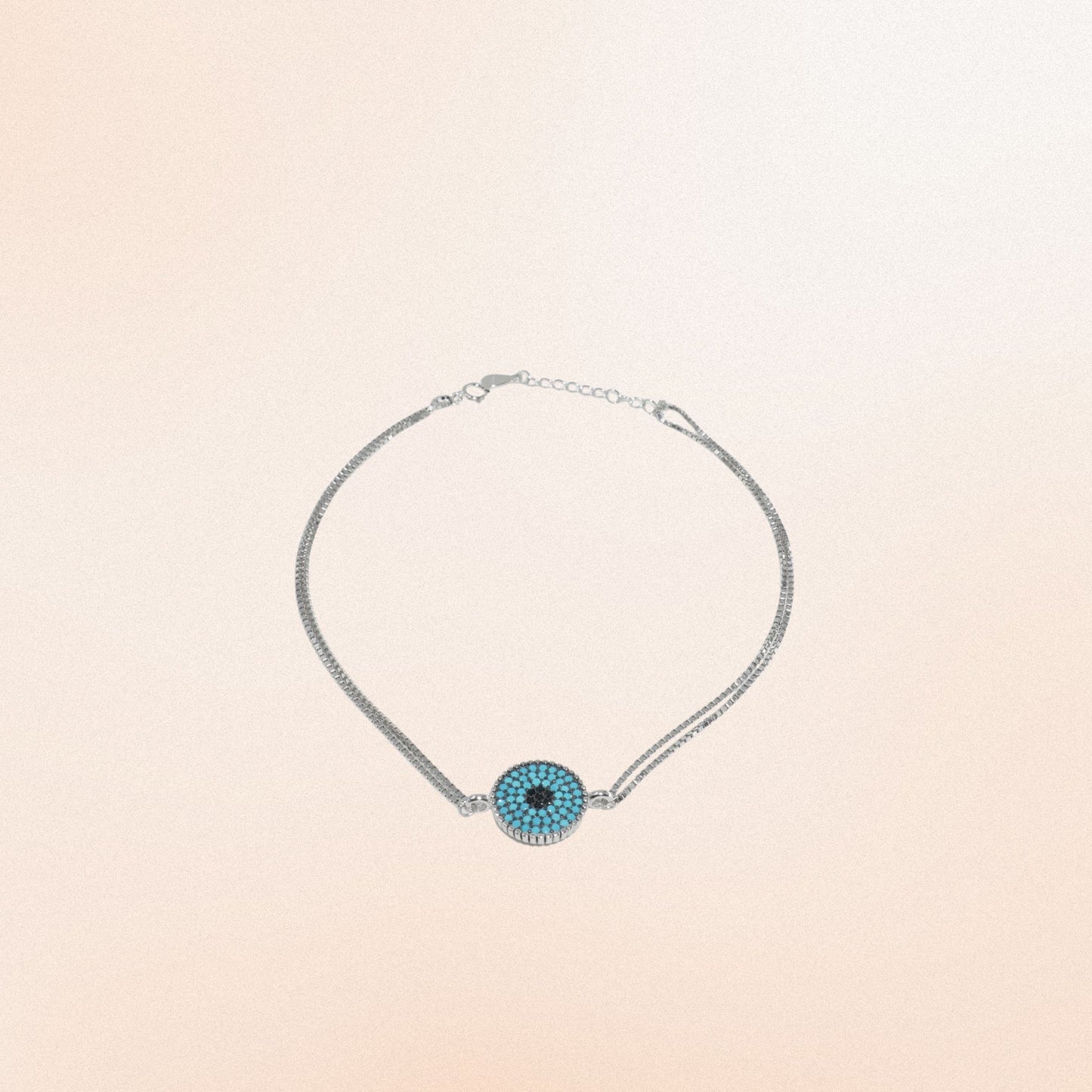 Evil Eye 925 Silver Anklet