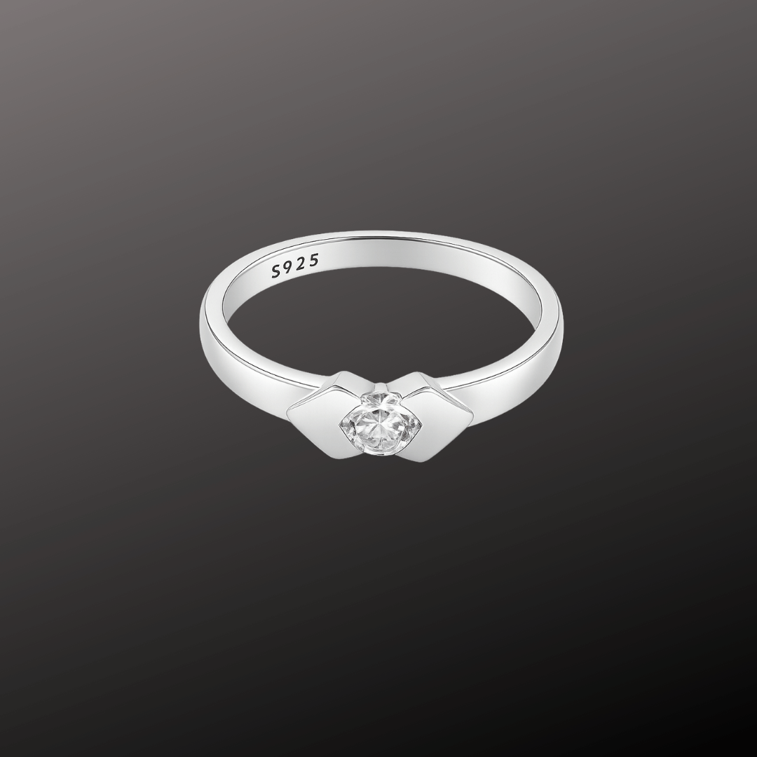 Modern Solitaire 925 Ring