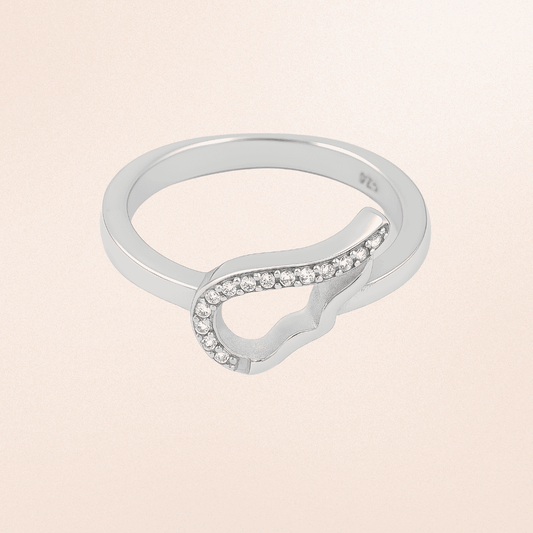 Elegant Wave Silver Ring
