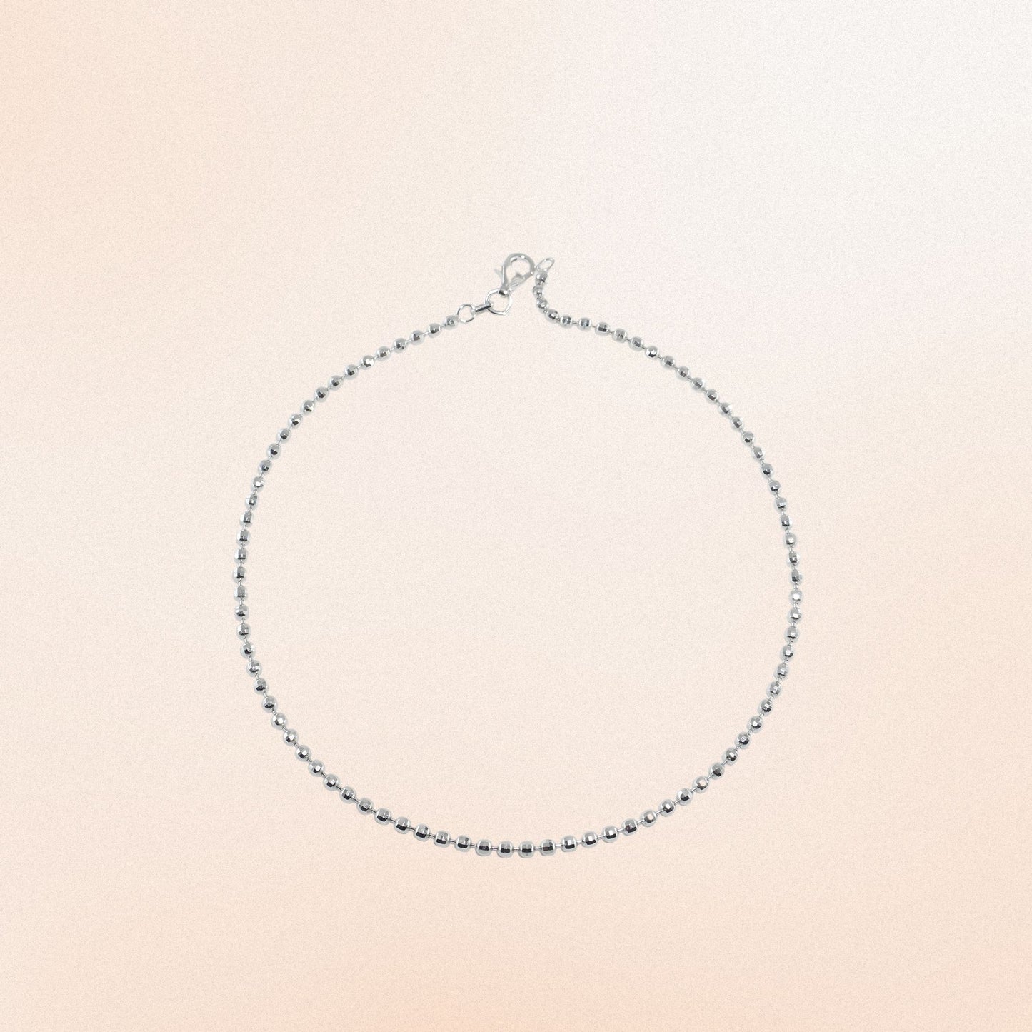 925 Silver Ball Chain Anklet