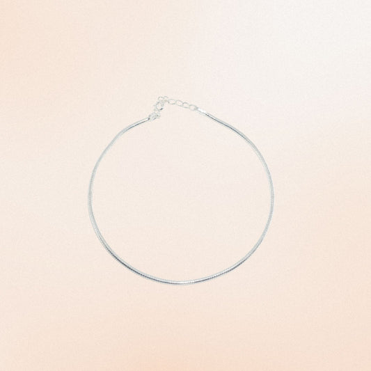 925 Silver Snake Chain Anklet for Women