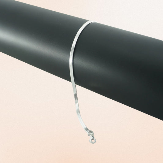 925 Sterling Silver Snake Anklet for Women