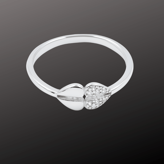 Sweet Duo Leaf Stacking Ring