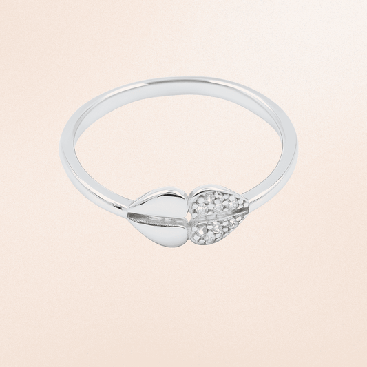 Sweet Duo Leaf Stacking Ring