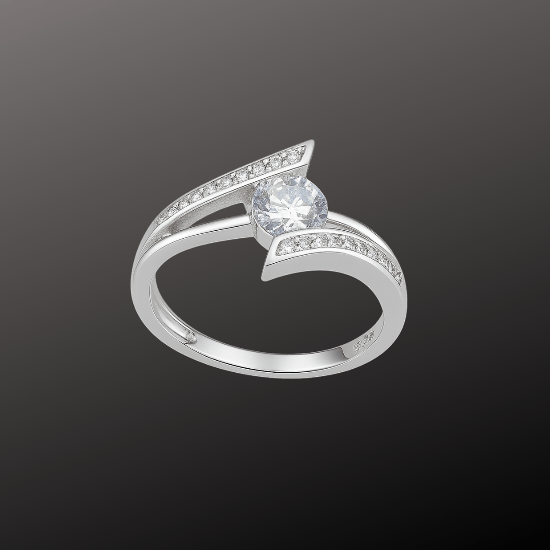 Adjustable Curve Silver Ring