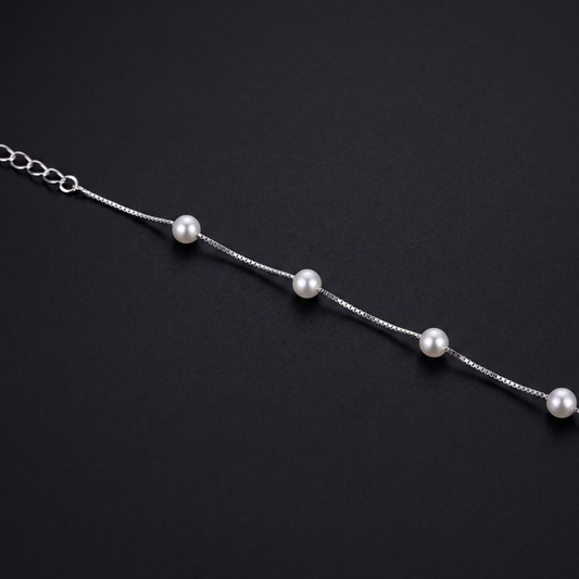 Pearl Station 925 Silver Bracelet