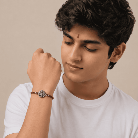 Silver Ganesha Rakhi