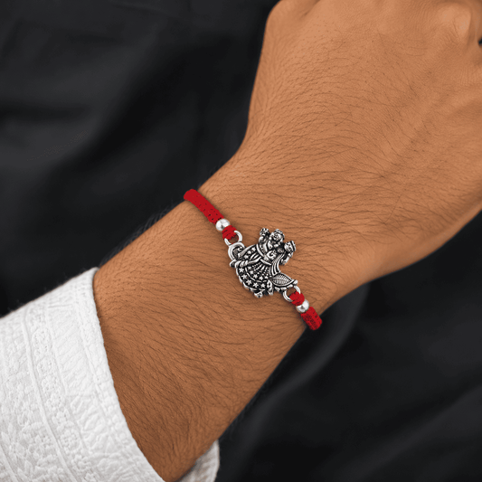 Silver Radha Krishna Rakhi