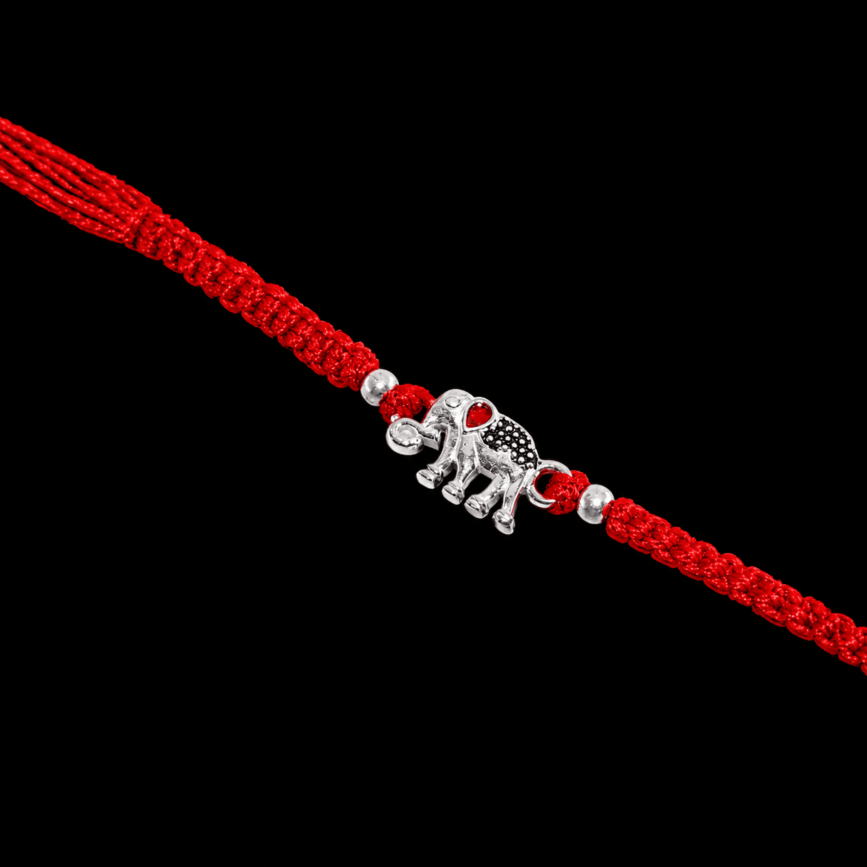 925 Silver Elephant Rakhi