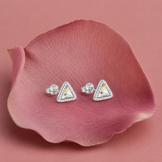 Trendy 925 Sterling Silver Stud Earrings