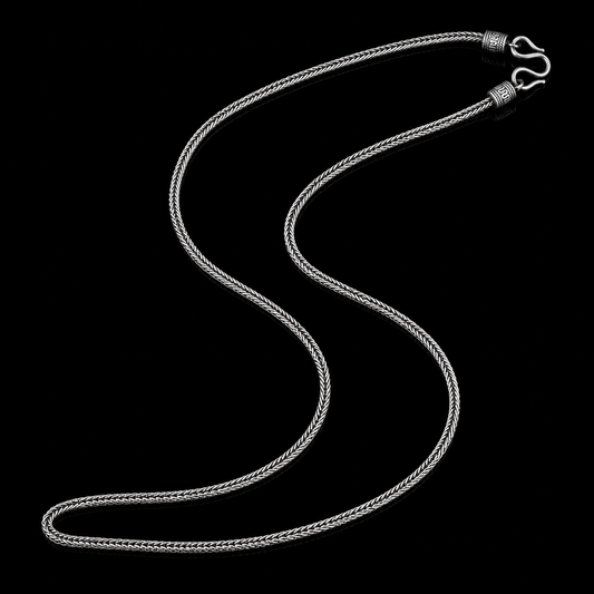 925 Sterling Silver Rope Chain Necklace for Men