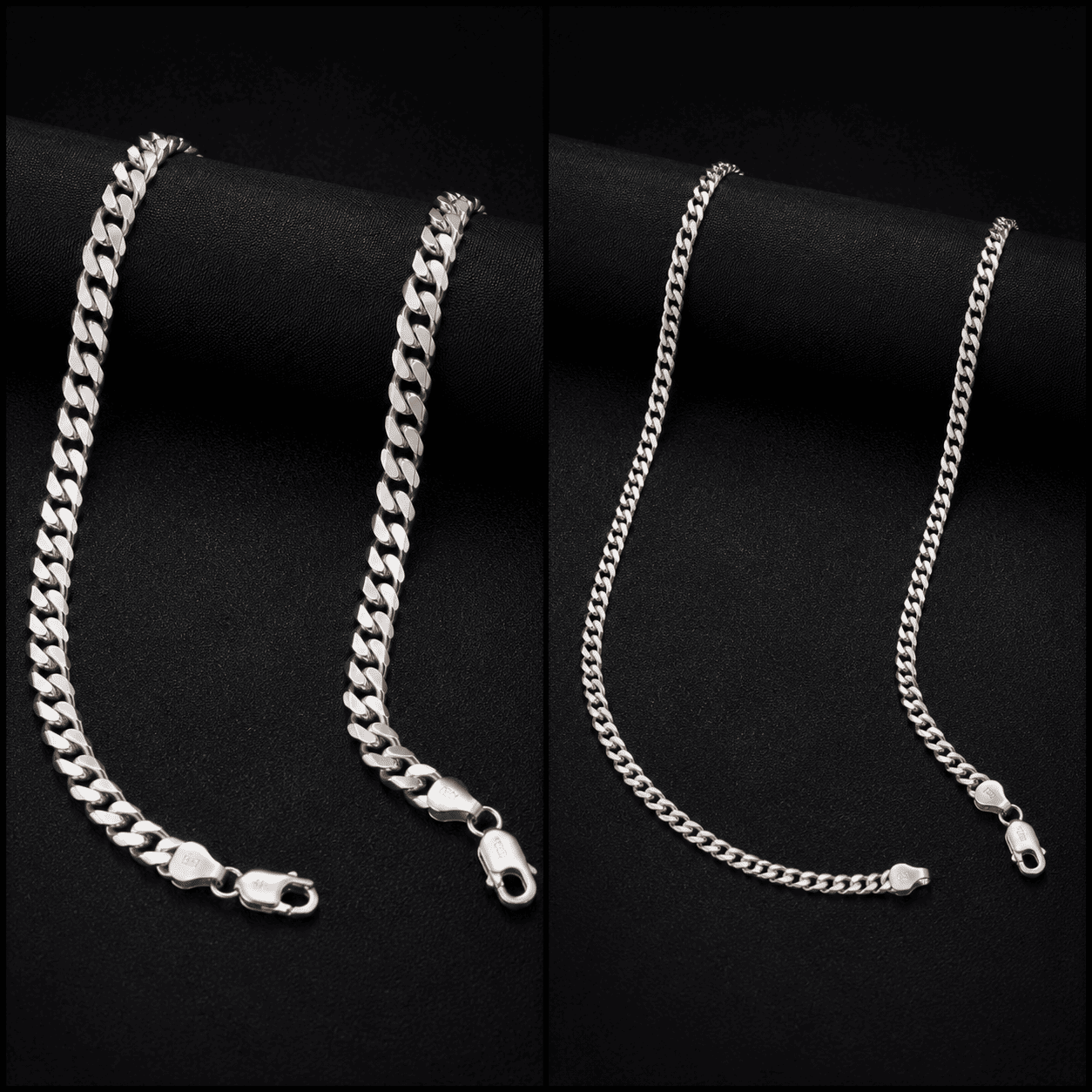 925 Silver Cuban Chain Men