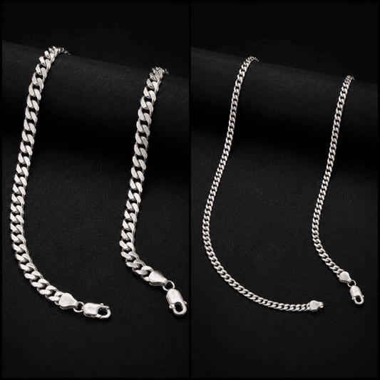 925 Silver Cuban Chain Men