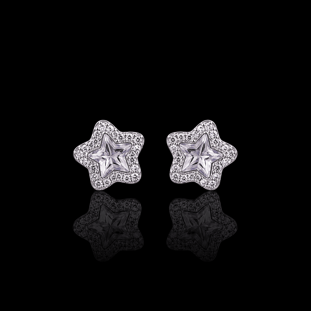 925 Silver Star Earrings