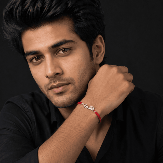 Silver Krishna Morpankh Rakhi