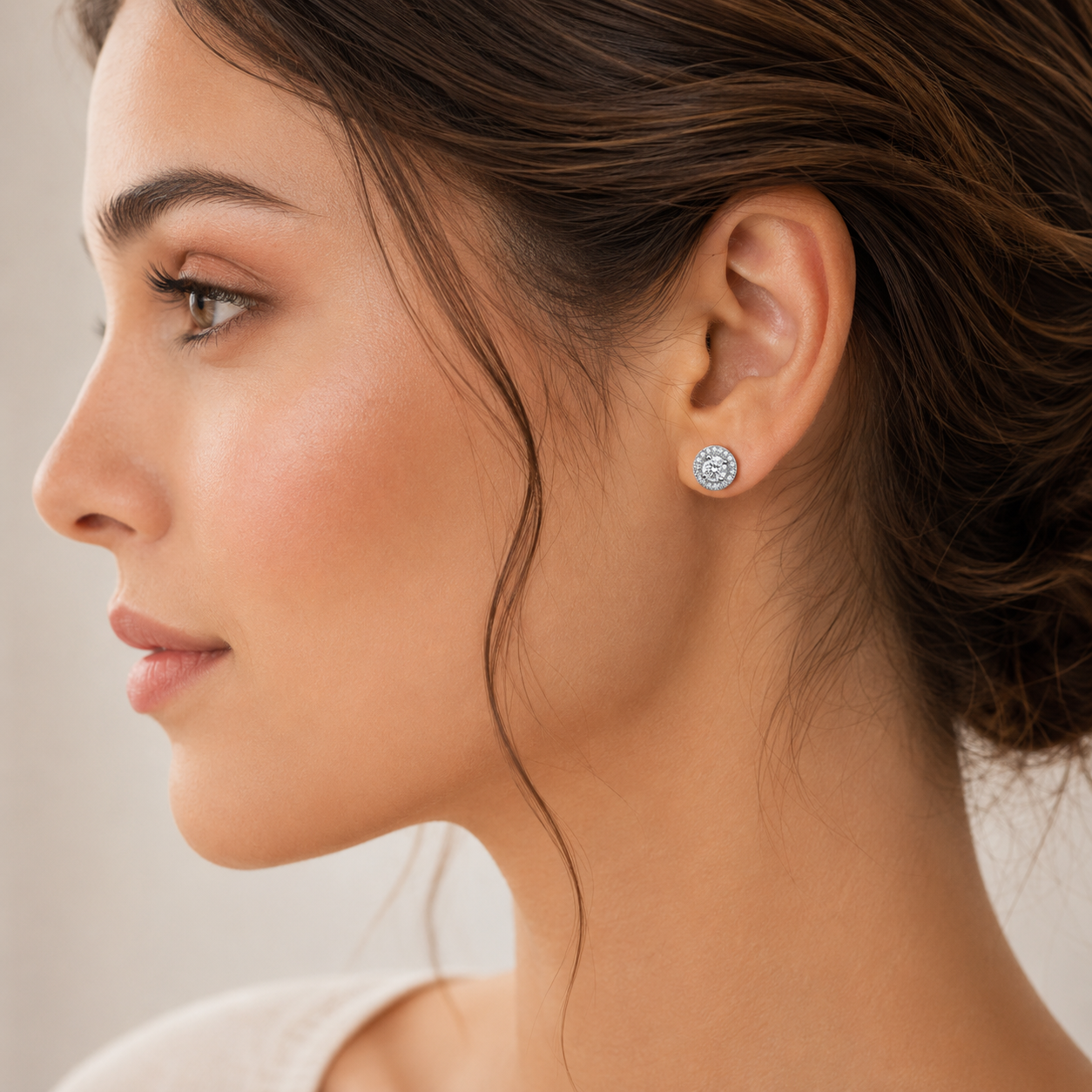 925 Silver Solitaire Studs