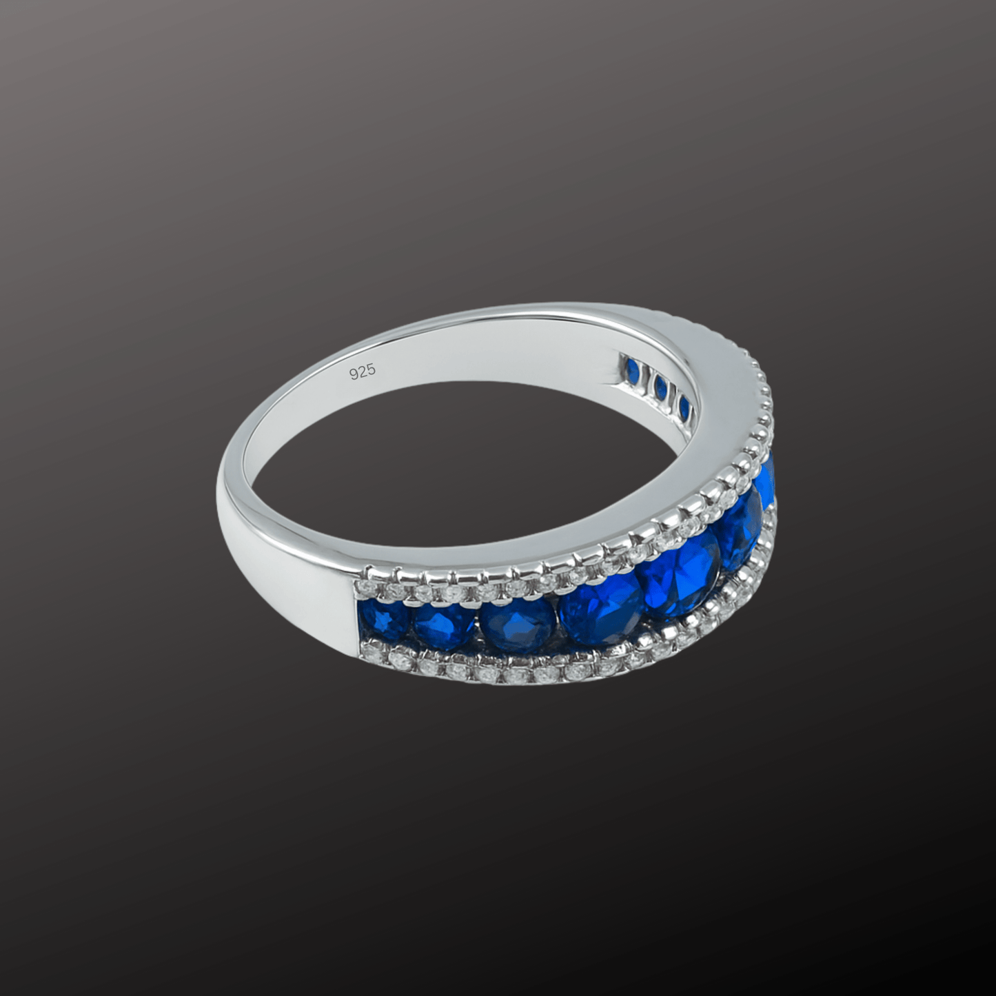 Blue Stone Silver Ring