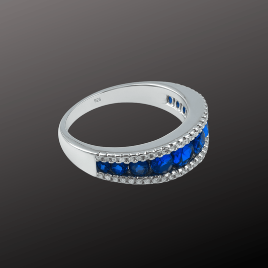 Blue Stone Silver Ring