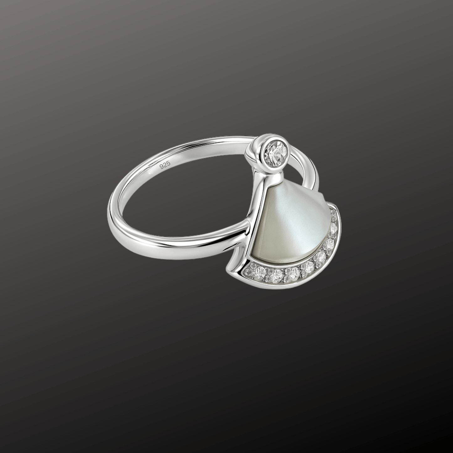 Mother-of-Pearl Fan Ring