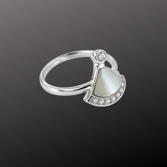 Mother-of-Pearl Fan Ring