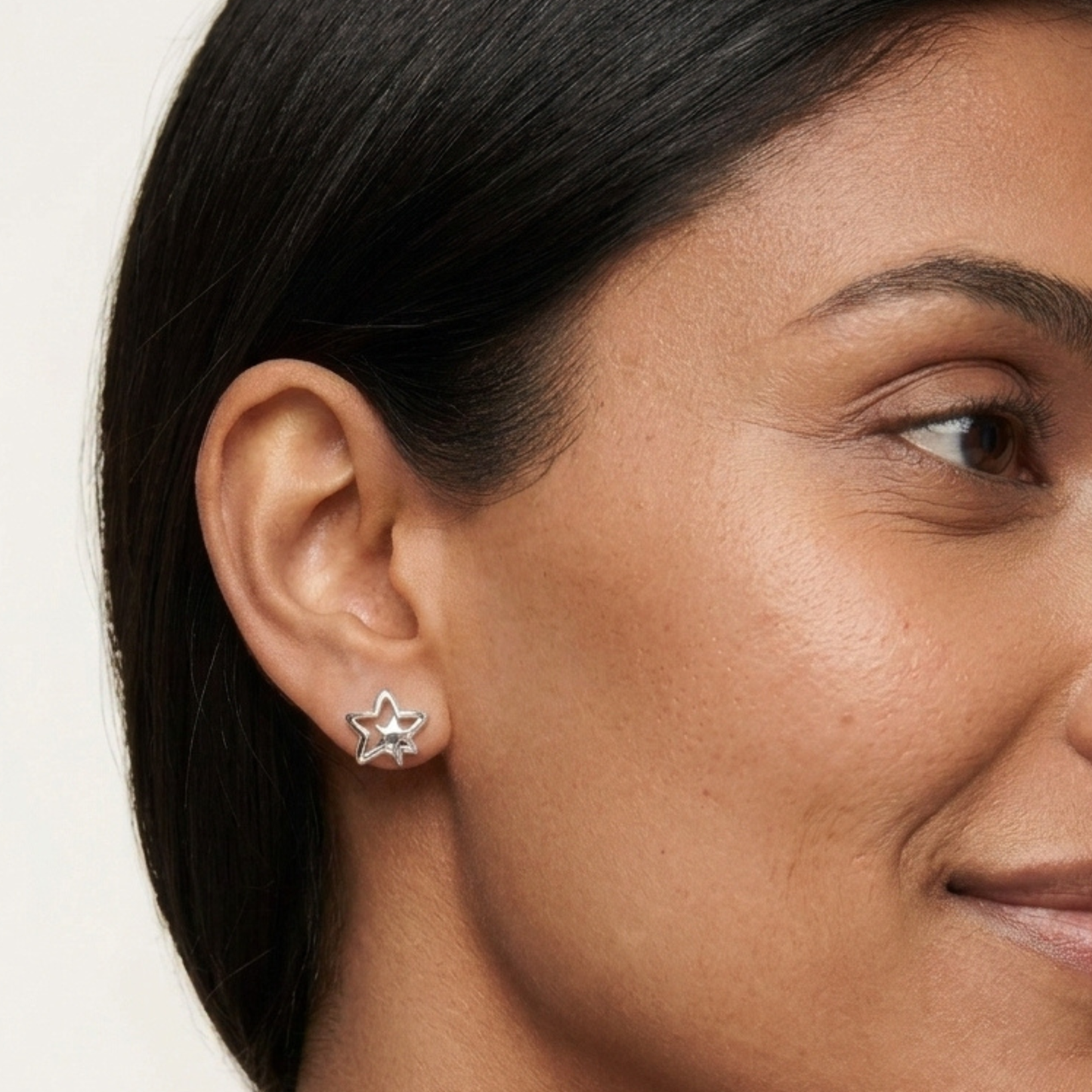 925 Sterling Silver Star Stud Earrings