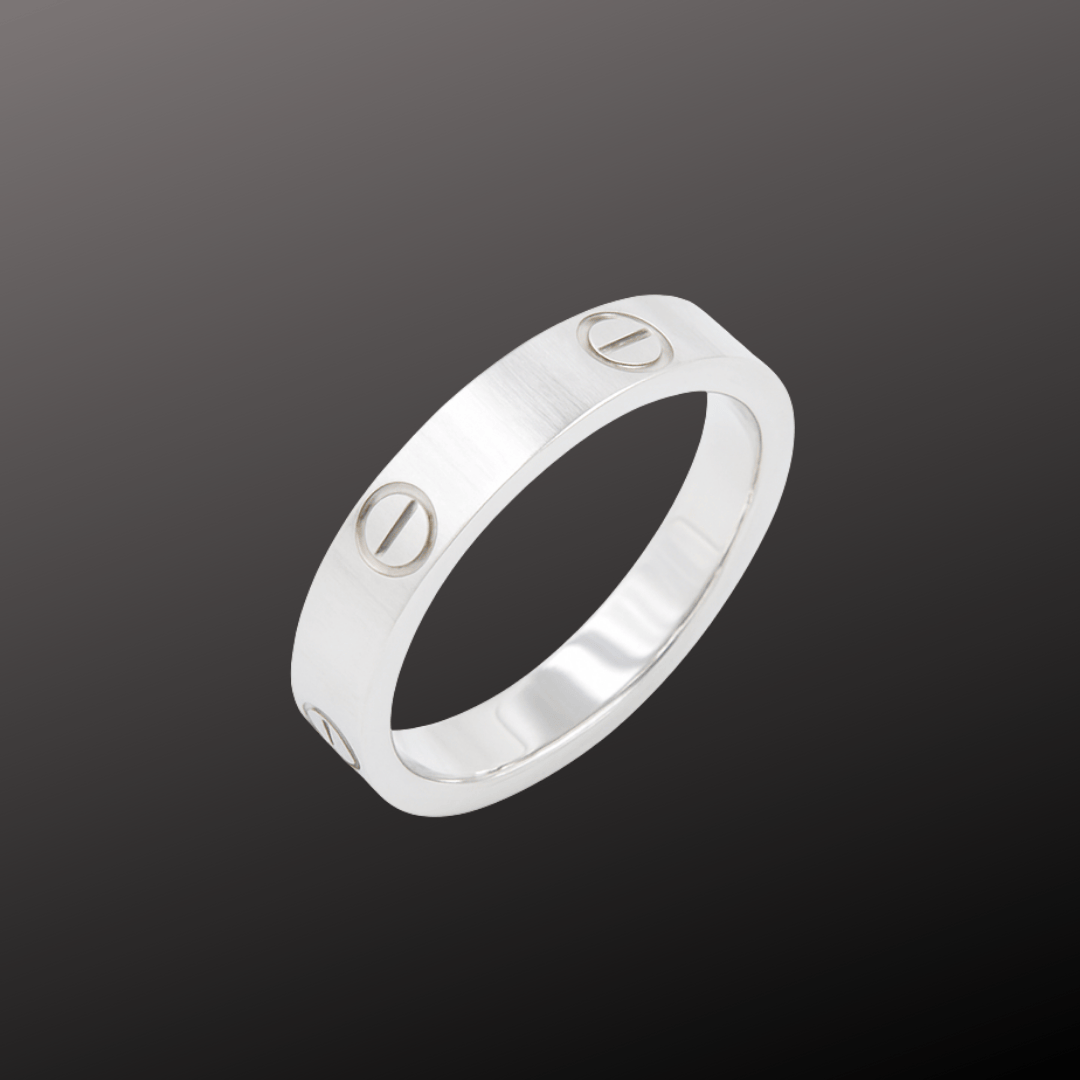 Screw Motif Band Ring