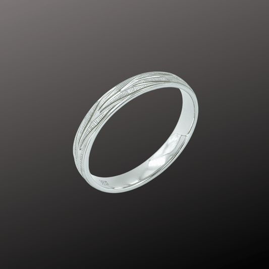 Textured Stripe Band Ring