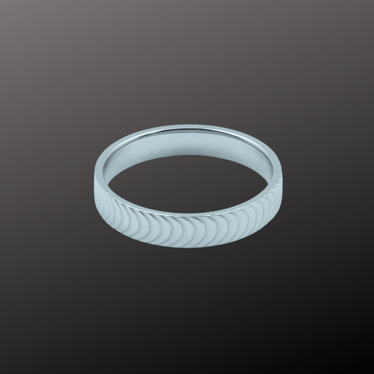 Textured Unisex Band Ring