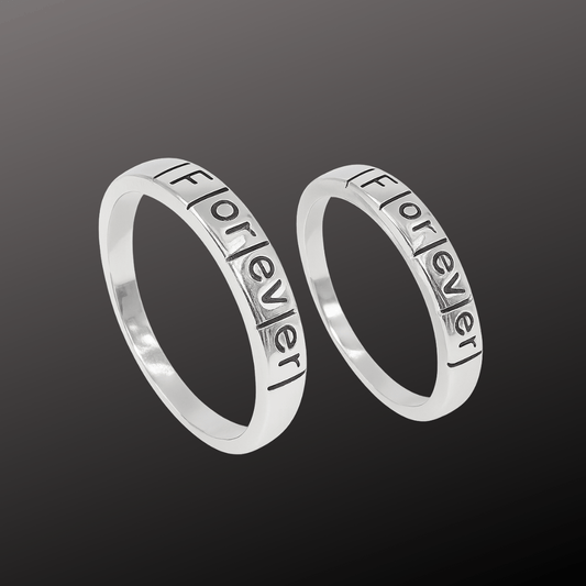Engraved Forever Couple Band