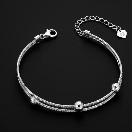 Double Layer Bead Bracelet