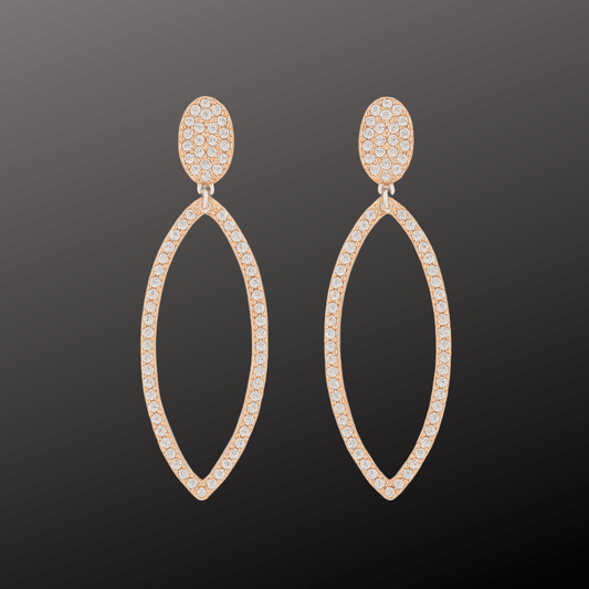 925 Silver Marquise Drop Earring